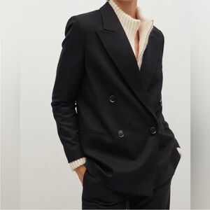 Mango Double-breasted structured blazer